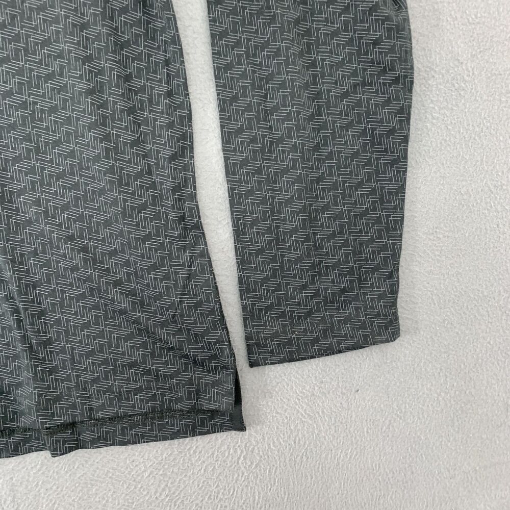 Awearness Kenneth Cole Polo Shirt Mens 2XL Gray Slim Fit Long Sleeve Geometric - Picture 4 of 16